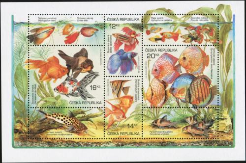 Poštové známky Èesko 2003 Akvarijní rybièky Mi# Block 19