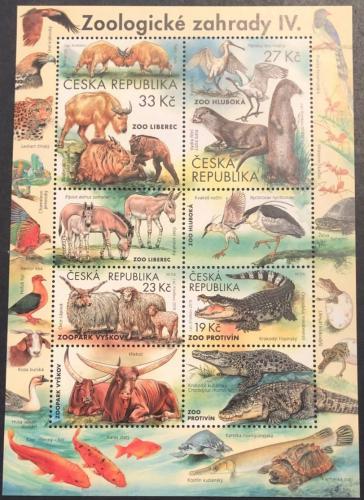Poštové známky Èesko 2019 Zoologické zahrady Mi# Block 77