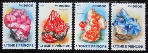 Poštové známky Svätý Tomáš 2015 Minerály Mi# 6101-04