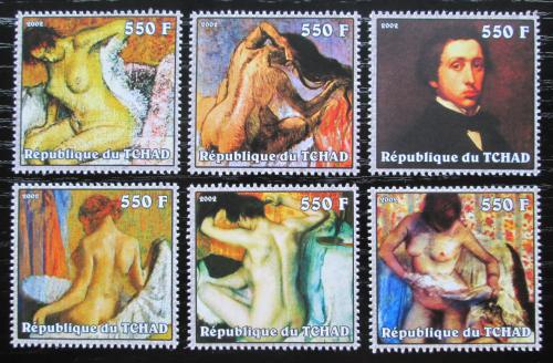Poštové známky Èad 2002 Umenie, Edgar Degas Mi# 2376-81 Kat 15€