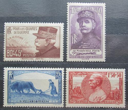 Poštovní známky Francie 1940 Váleèná pomoc TOP SET Mi# 467-70 Kat 42€