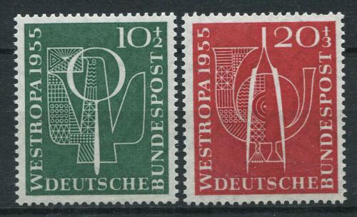 Poštové známky Nemecko 1955 Výstava Westropa Mi# 217-18 Kat 17€