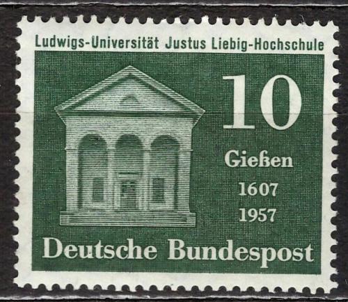 Poštová známka Nemecko 1957 Univerzita v Gießenu Mi# 258