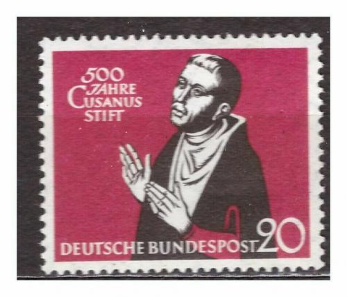 Poštová známka Nemecko 1958 Mikuláš Kusánský Mi# 301