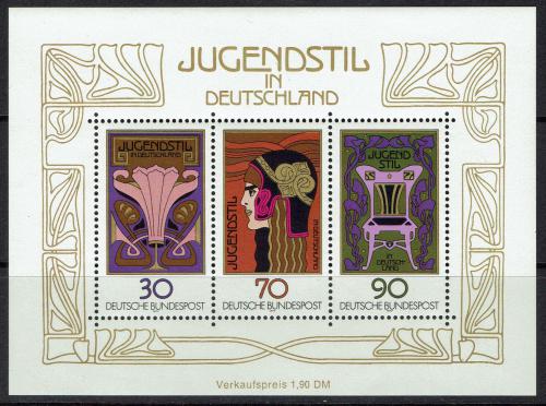 Poštové známky Nemecko 1977 Ornamenty Mi# Block 14