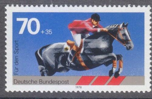 Poštová známka Nemecko 1978 Dostihy  Mi# 968 Kat 4€