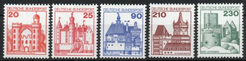Poštové známky Nemecko 1978 Hrady a zámky Mi# 995-99 Kat 10€