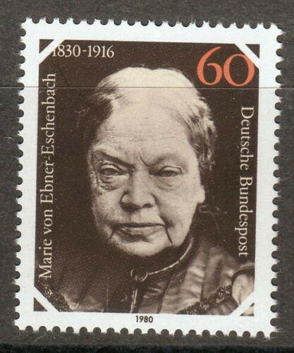 Poštová známka Nemecko 1980 Marie Ebner-Eschenbach, spisovatelka Mi# 1057