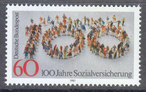 Poštová známka Nemecko 1981 Sociální pojištìní, 100. výroèie Mi# 1116