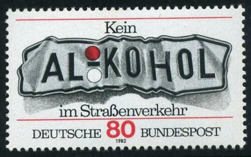 Poštová známka Nemecko 1982 Boj proti alkoholu za volantem Mi# 1145