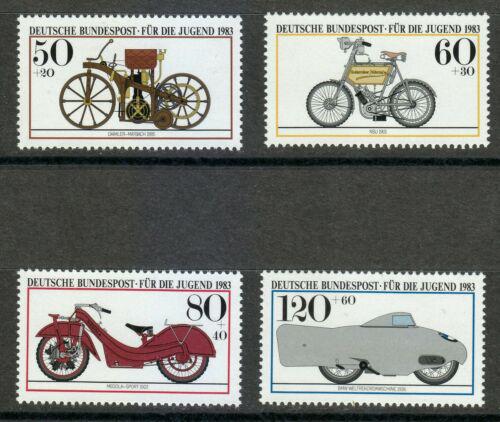 Poštové známky Nemecko 1983 Historické motocykly Mi# 1168-71 Kat 5.50€