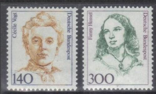Poštové známky Nemecko 1989 Slavné ženy Mi# 1432-33 Kat 6.50€