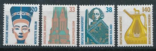 Poštové známky Nemecko 1989 Pamätihodnosti Mi# 1398-1401 Kat 4.50€