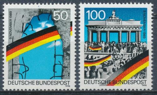 Poštové známky Nemecko 1990 Pád Berlínské zdi Mi# 1481-82 Kat 4€