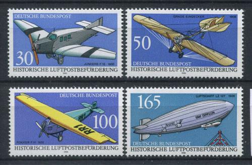 Poštové známky Nemecko 1991 História letectvo Mi# 1522-25 Kat 6€