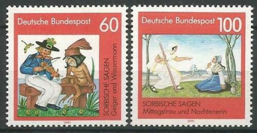 Poštové známky Nemecko 1991 Lužické legendy Mi# 1576-77