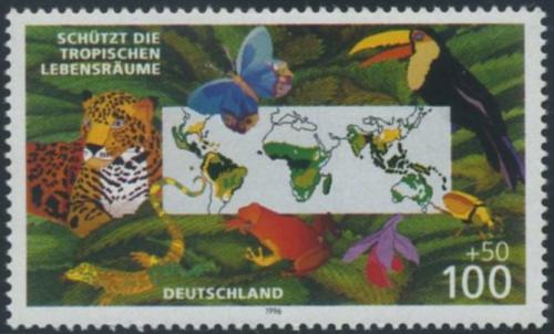 Poštová známka Nemecko 1996 Ochrana pøírody Mi# 1867
