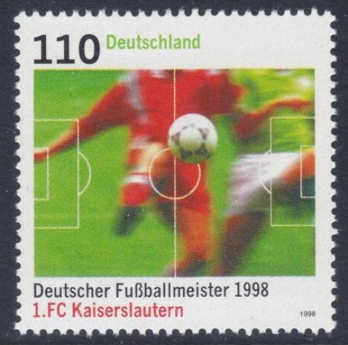 Poštová známka Nemecko 1998 1. FC Kaiserslautern Mi# 2010