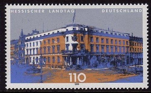 Poštová známka Nemecko 1999 Parlament ve Wiesbadenu Mi# 2030