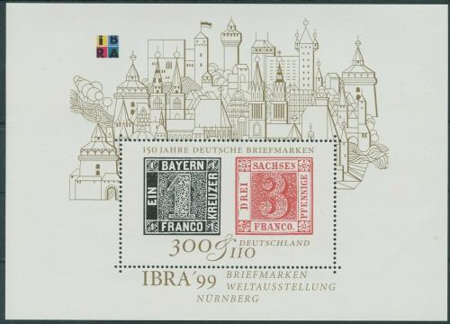 Poštová známka Nemecko 1999 Výstava IBRA Mi# Block 46 Kat 6€