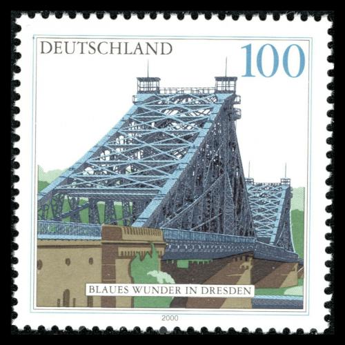 Poštová známka Nemecko 2000 Most Blaues Wunde Mi# 2109