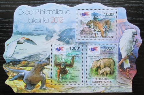 Poštové známky SAR 2012 Výstava JAKARTA, fauna Mi# 3176-78 Kat 12€