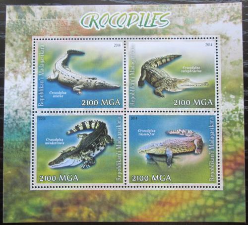 Poštové známky Madagaskar 2014 Krokodíly Mi# N/N