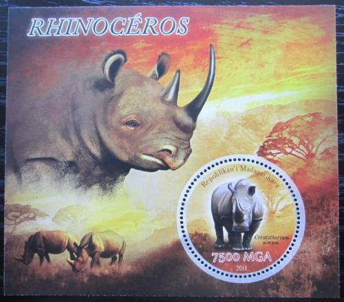 Poštová známka Madagaskar 2014 Nosorožce Mi# N/N