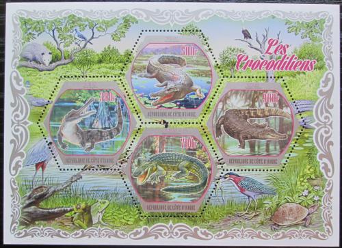 Poštové známky Pobrežie Slonoviny 2018 Krokodíly Mi# Mi# N/N