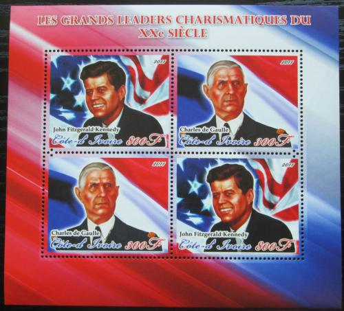 Poštové známky Pobrežie Slonoviny 2011 Významní politici Mi# Mi# N/N