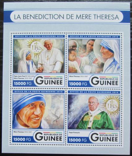 Poštové známky Guinea 2016 Matka Tereza Mi# Mi# 12131-34 Kat 24€