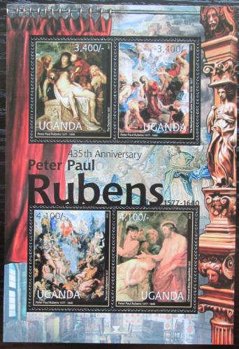 Poštové známky Uganda 2012 Umenie, Peter Paul Rubens Mi# Mi# 2839-42 Kat 13€ 