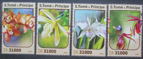 Poštové známky Svätý Tomáš 2016 Orchideje Mi# 6826-29 Kat 12€