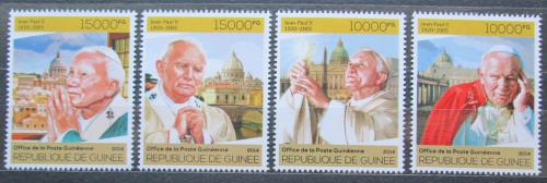 Potov znmky Guinea 2014 Pape Jan Pavel II. Mi# 10222-25 Kat 20