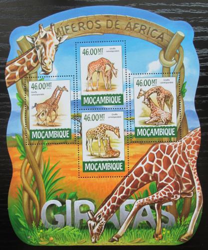 Poštové známky Mozambik 2015 Žirafy Mi# 7959-62 Kat 10€