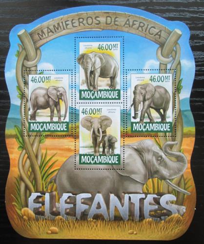 Poštové známky Mozambik 2015 Slony Mi# 7969-72 Kat 10€