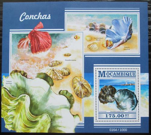 Poštová známka Mozambik 2015 Mušle Mi# Block 1040 Kat 10€