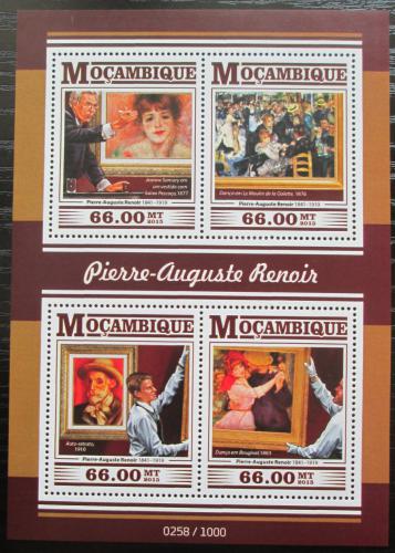 Poštové známky Mozambik 2015 Umenie, Pierre-Auguste Renoir Mi# 8199-8202 Kat 15€