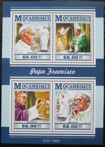 Poštové známky Mozambik 2015 Papež František Mi# 8119-22 Kat 15€