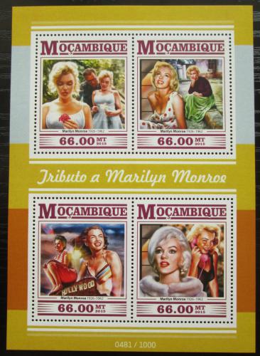 Poštové známky Mozambik 2015 Marilyn Monroe Mi# 8109-12 Kat 15€