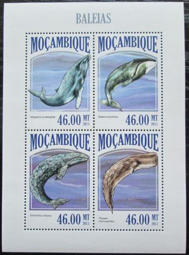 Poštové známky Mozambik 2013 Ve¾ryby Mi# 6827-30 Kat 11€