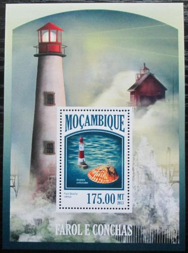 Poštová známka Mozambik 2013 Mušle a majáky Mi# Block 799 Kat 10€ 
