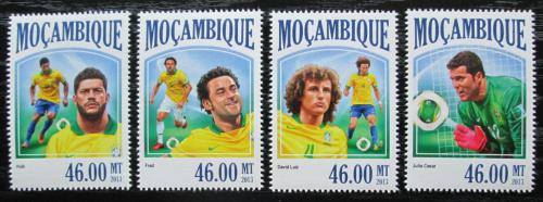 Poštové známky Mozambik 2013 Konfederaèní pohár, futbal Mi# 6932-35 Kat 11€