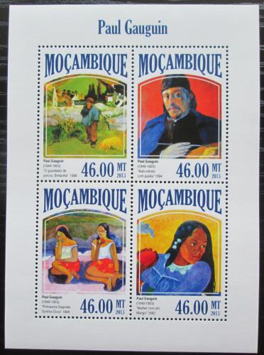 Poštové známky Mozambik 2013 Umenie, Paul Gauguin Mi# 7017-20 Kat 11€ 