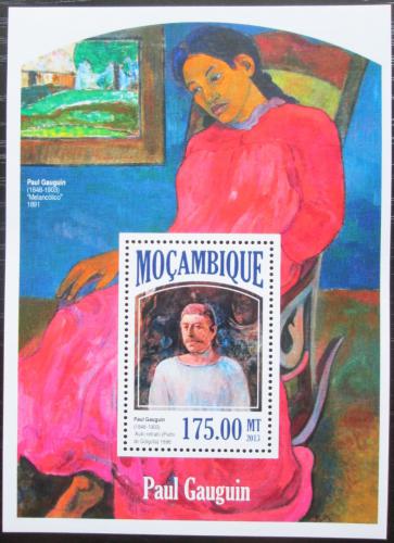 Poštová známka Mozambik 2013 Umenie, Paul Gauguin Mi# Block 843 Kat 10€