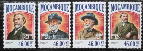 Poštové známky Mozambik 2013 Giuseppe Verdi Mi# 6847-50 Kat 11€
