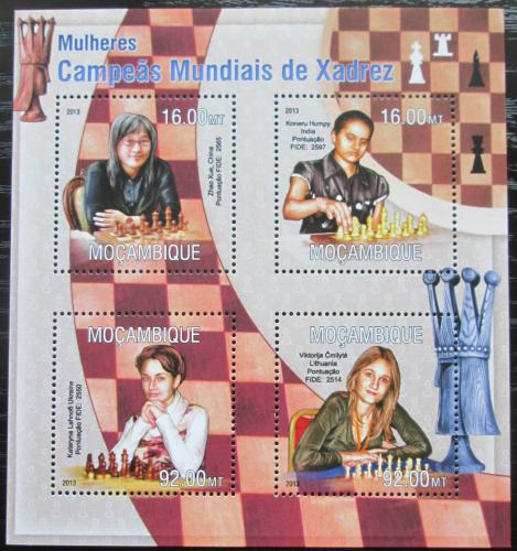 Poštové známky Mozambik 2013 Slavné šachistky Mi# 6772-75 Kat 13€