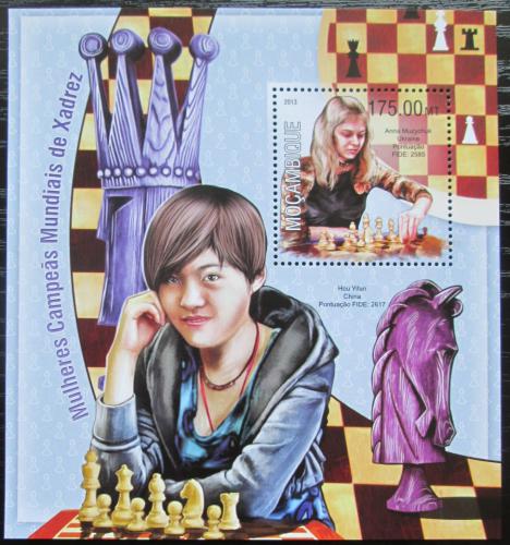 Poštová známka Mozambik 2013 Slavné šachistky Mi# Block 794 Kat 10€