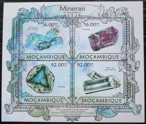Poštové známky Mozambik 2013 Minerály Mi# 6279-82 Kat 13€