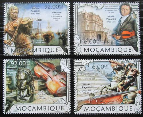 Poštové známky Mozambik 2013 Niccolò Paganini Mi# 6394-97 Kat 13€